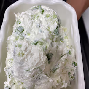 Bagel with Lite Scallion Cream Cheese Spread