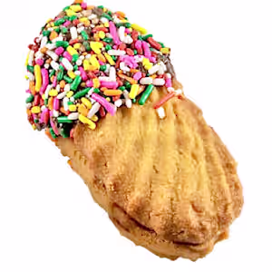Ruggero’s Bake Shop Raspberry Filled Dipped In Sprinkles